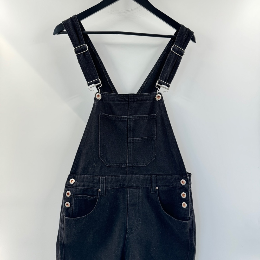 Black Overall Jumpsuit | Women’s Size Large - Picture 2 of 7